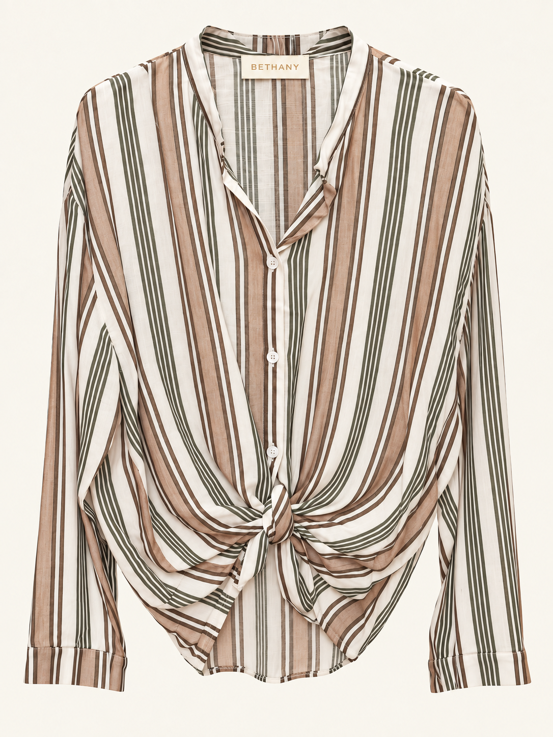 Camicia Altea Effetto Seta con Righe