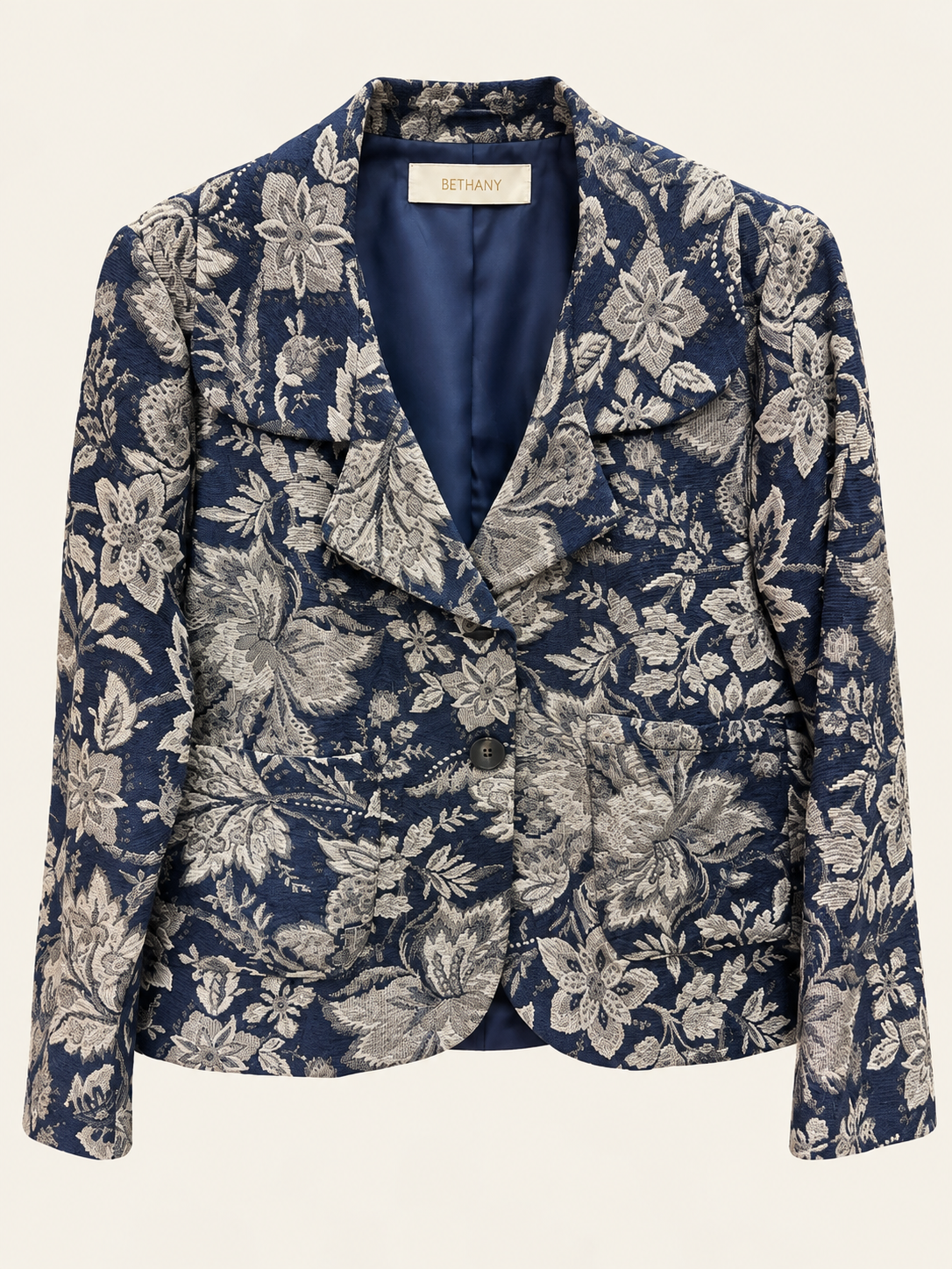Giacca Jacquard Floreale