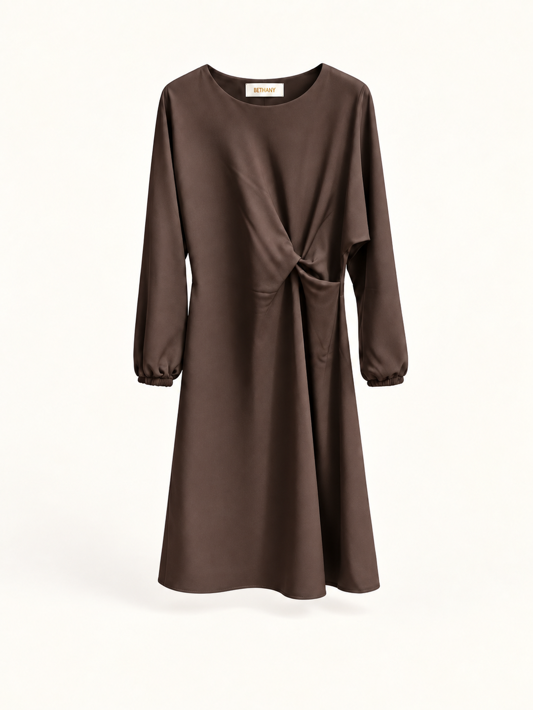 Abito Midi Camilla con Drappeggio