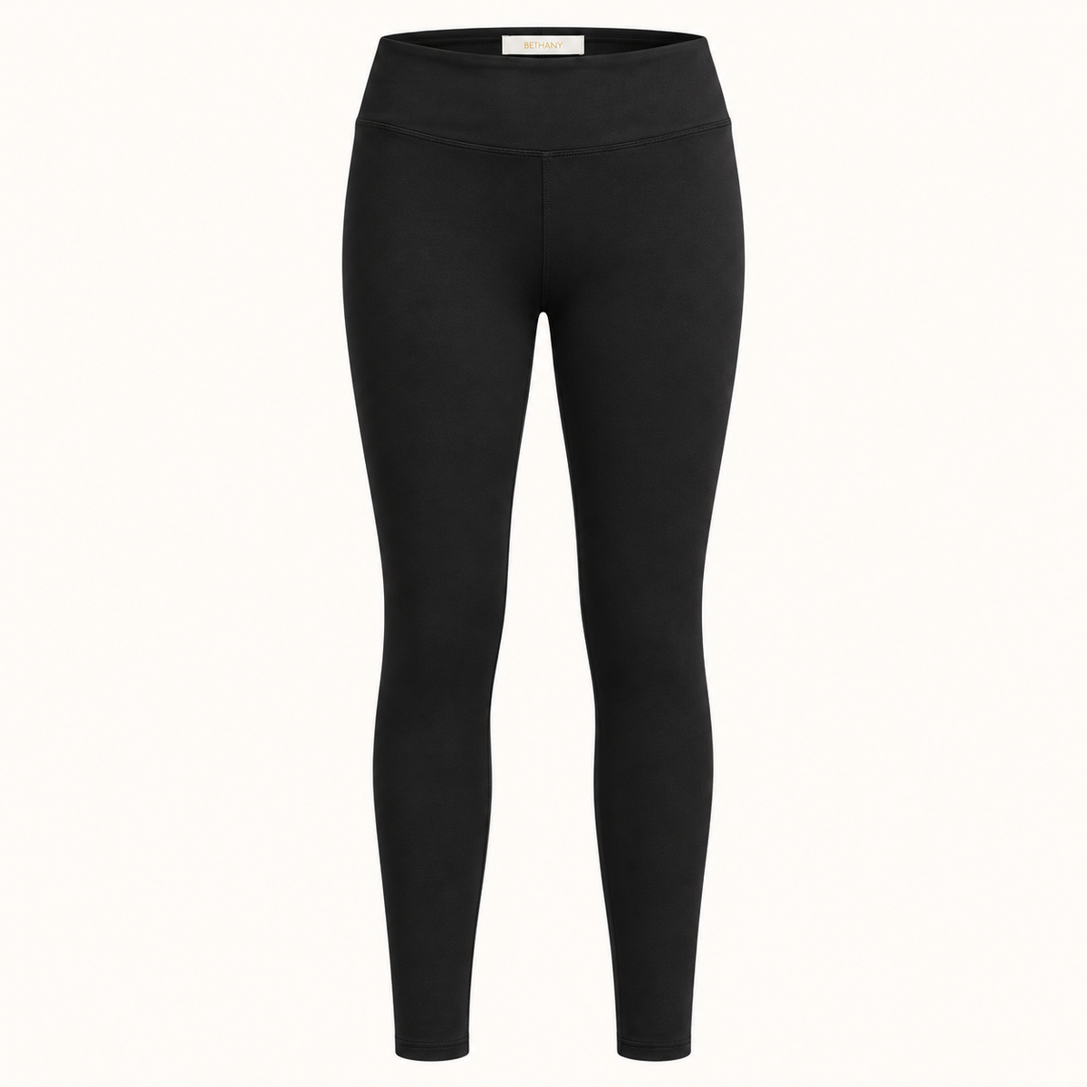 Leggings Blair Neri a Vita Alta con Fascia Contenitiva