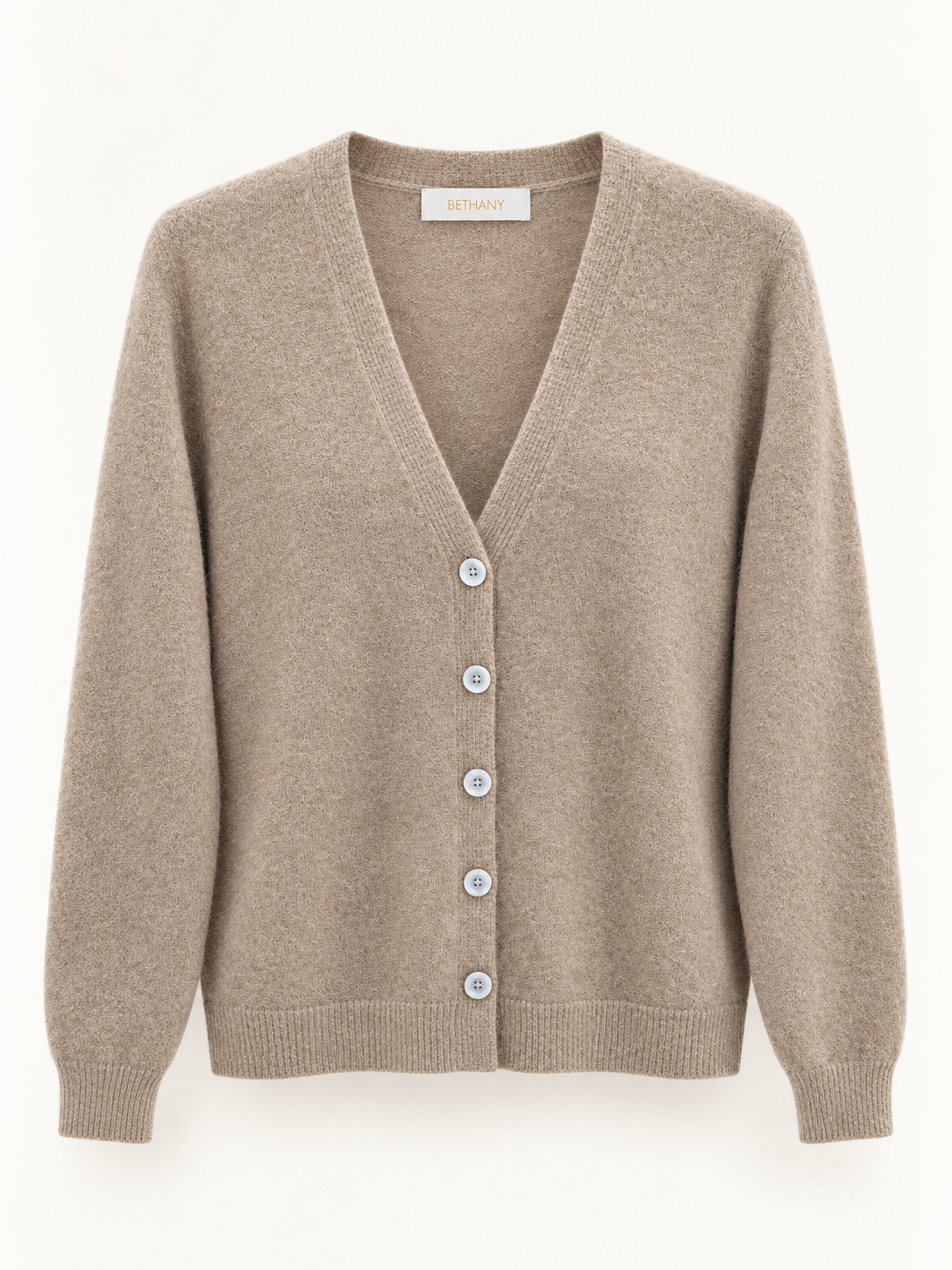 Cardigan Artemide con Scollo a V e Maniche Lunghe – Morbida Casual Chic