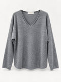 Maglia Sienna  in Maglia Morbida con Scollo a V e Maniche Lunghe