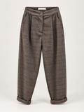 Pantalone Alma Elegante a Vita Alta con Pinces e Risvolto – Vestibilità Morbida