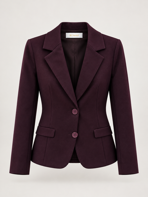 Blazer Arina Elegante Avvitato con Due Bottoni e Taglio Sartoriale