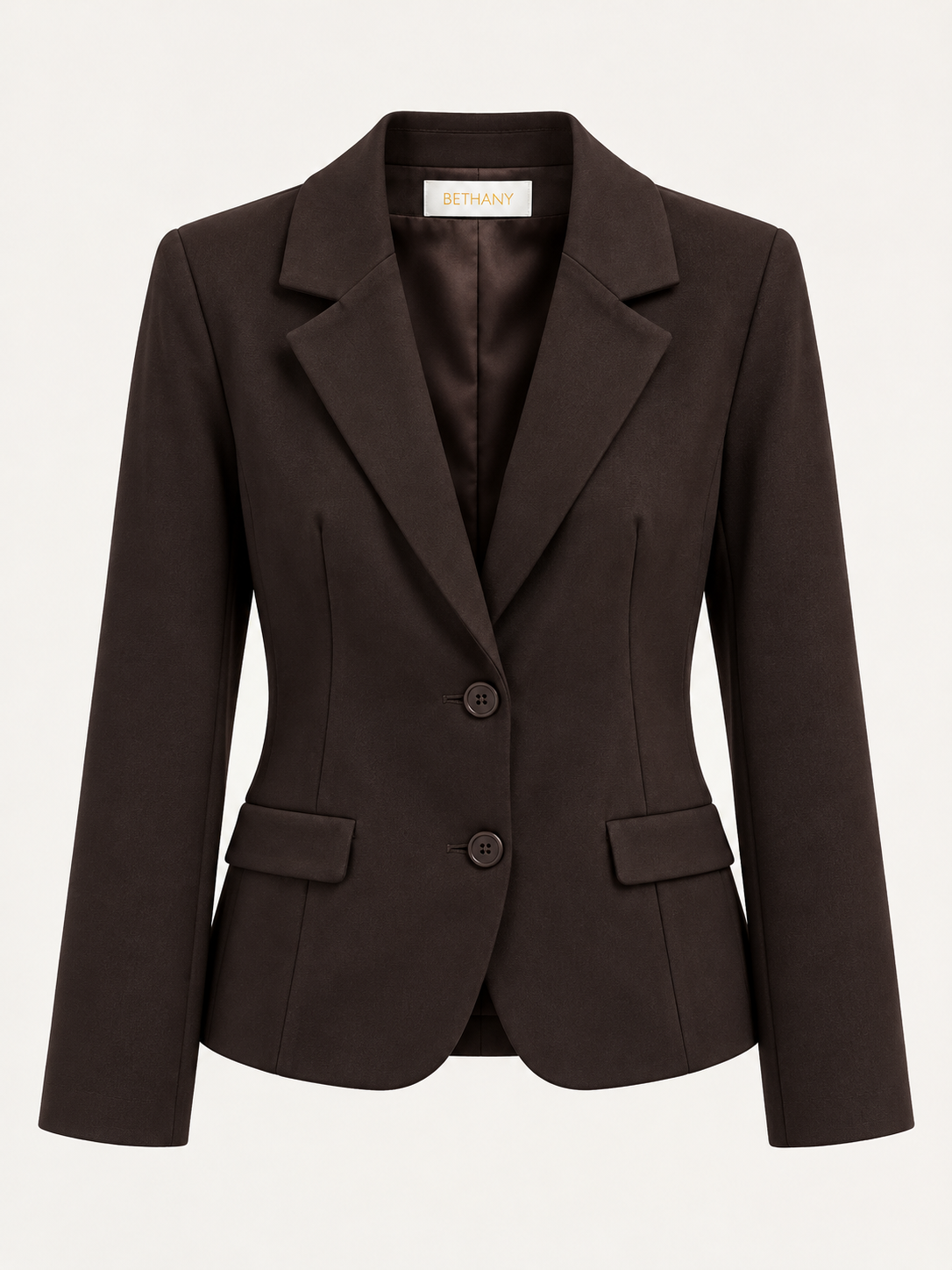 Blazer Arina Elegante Avvitato con Due Bottoni e Taglio Sartoriale