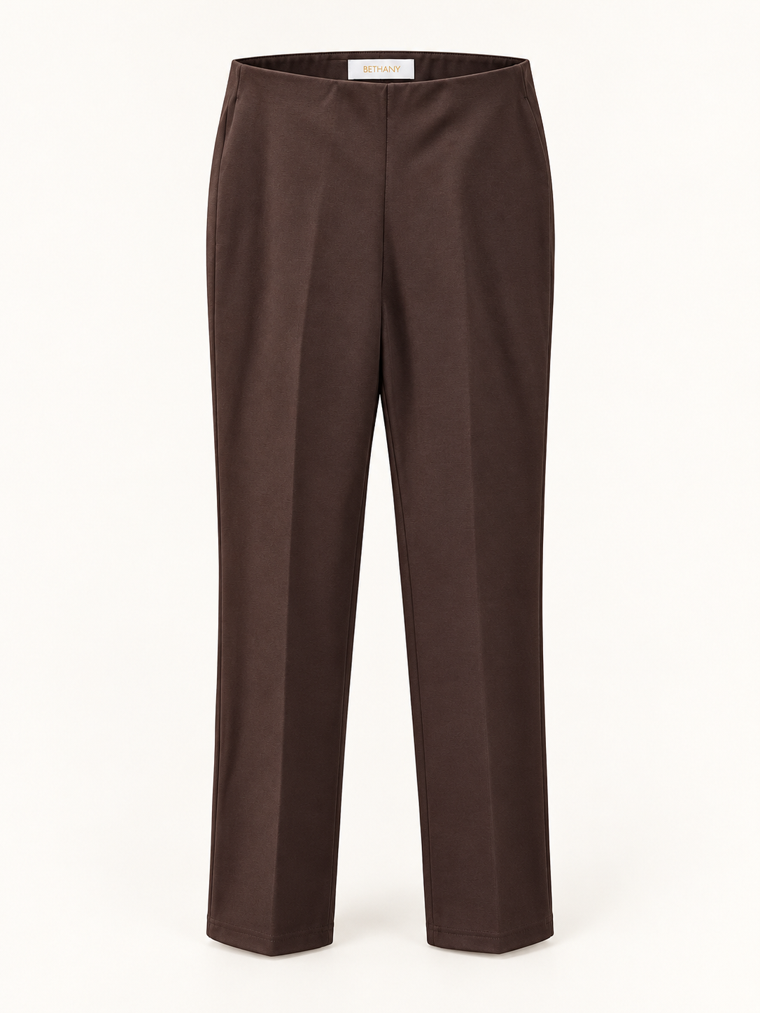 Pantaloni Eleganti a Vita Alta - Taglio Dritto con Piega Frontale