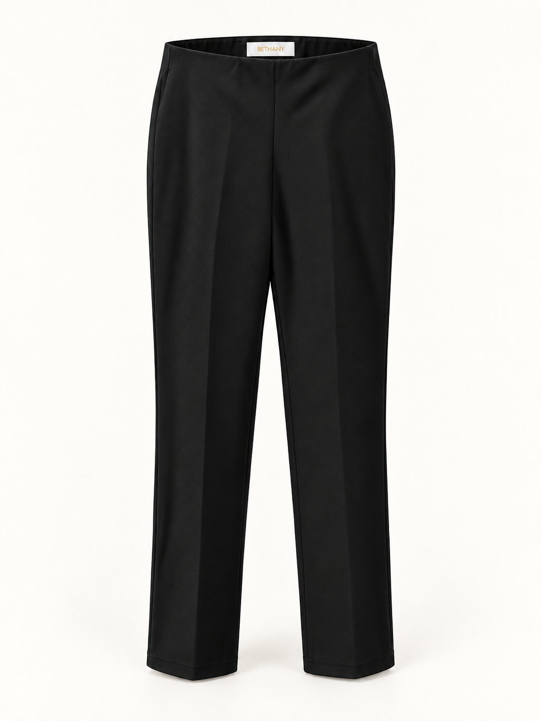 Pantaloni Eleganti a Vita Alta - Taglio Dritto con Piega Frontale