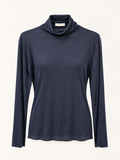 Maglia Helena con Collo Morbido a Ciambella e Maniche Lunghe