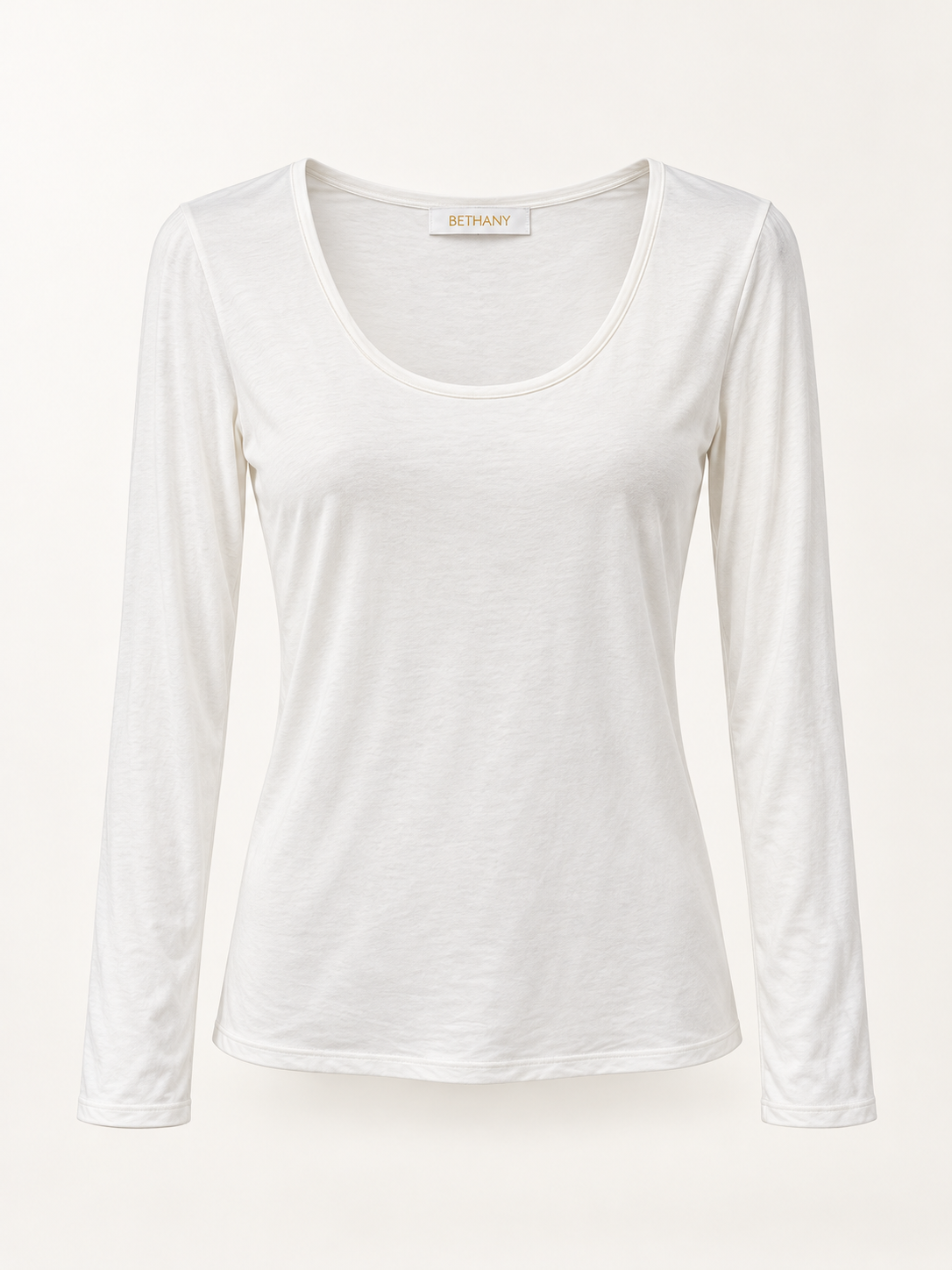 Maglia Farah con Scollo Rotondo Ampio e Maniche Lunghe – Basic Elegante