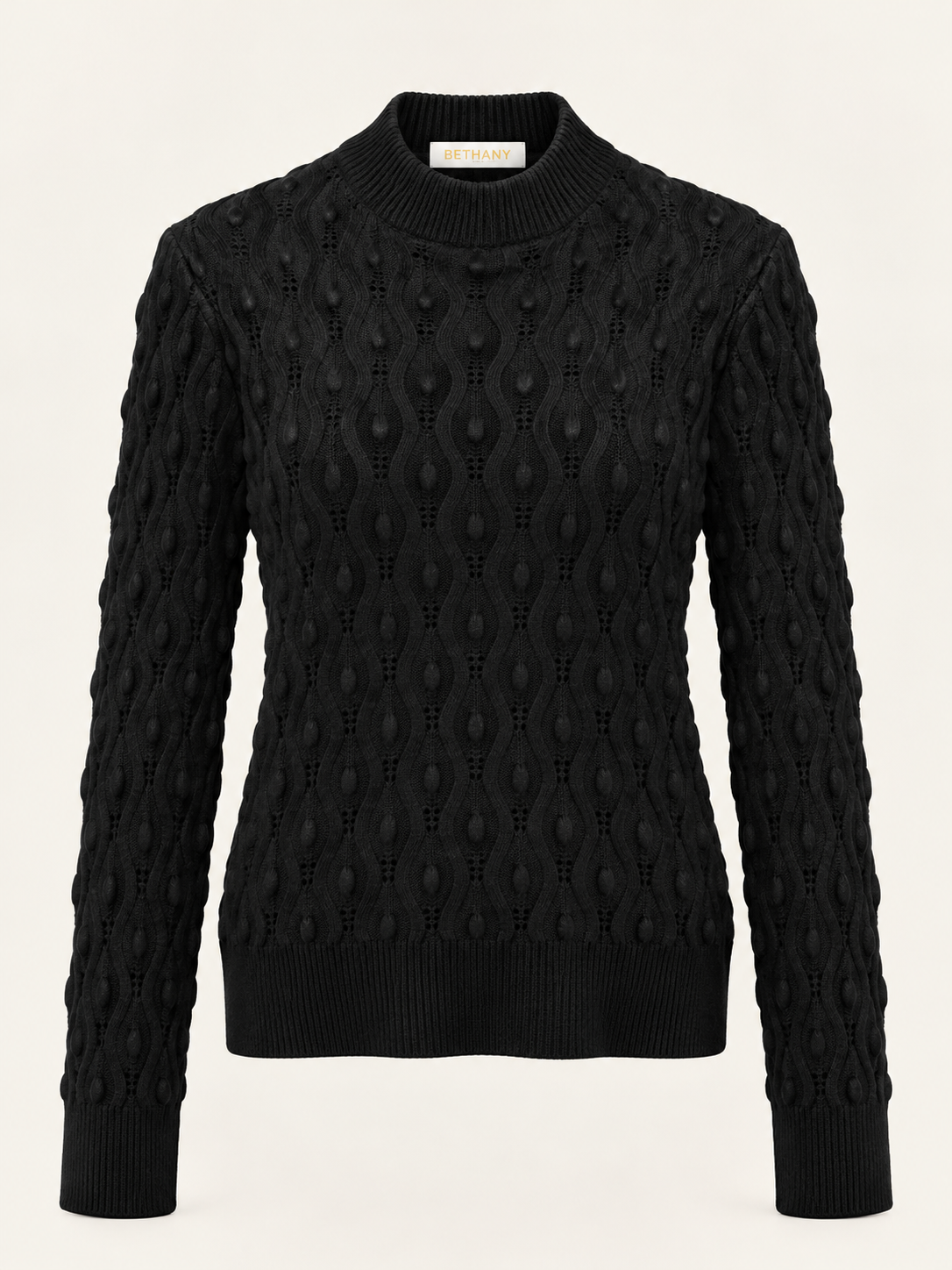 Pullover Tamara con Lavorazione a Trecce e Dettagli Traforati – Pullover Elegante