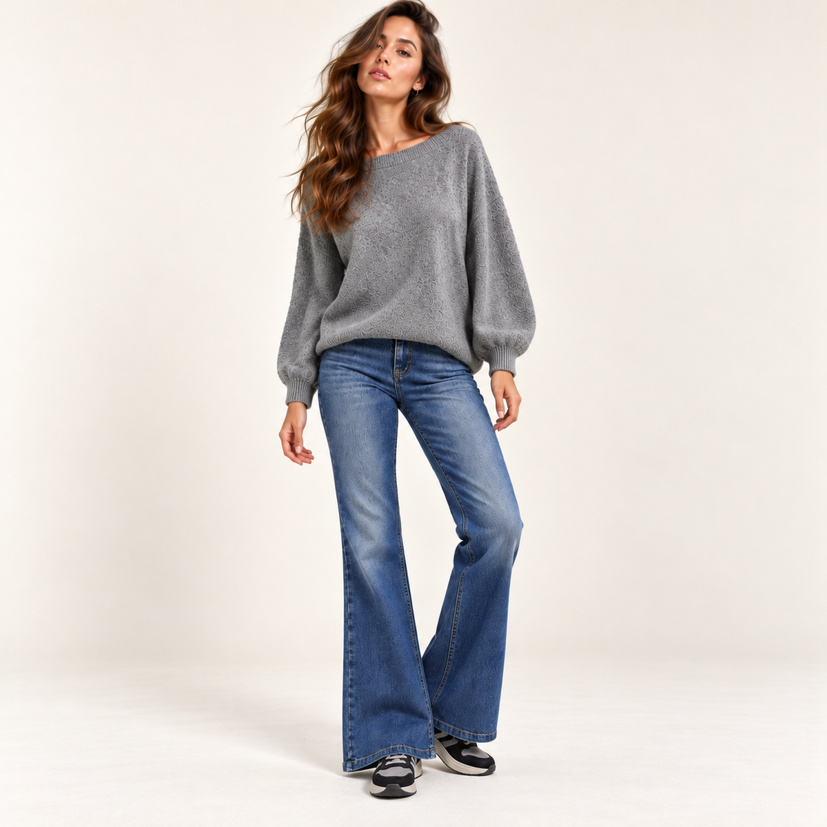 Jeans A Zampa a Vita Alta