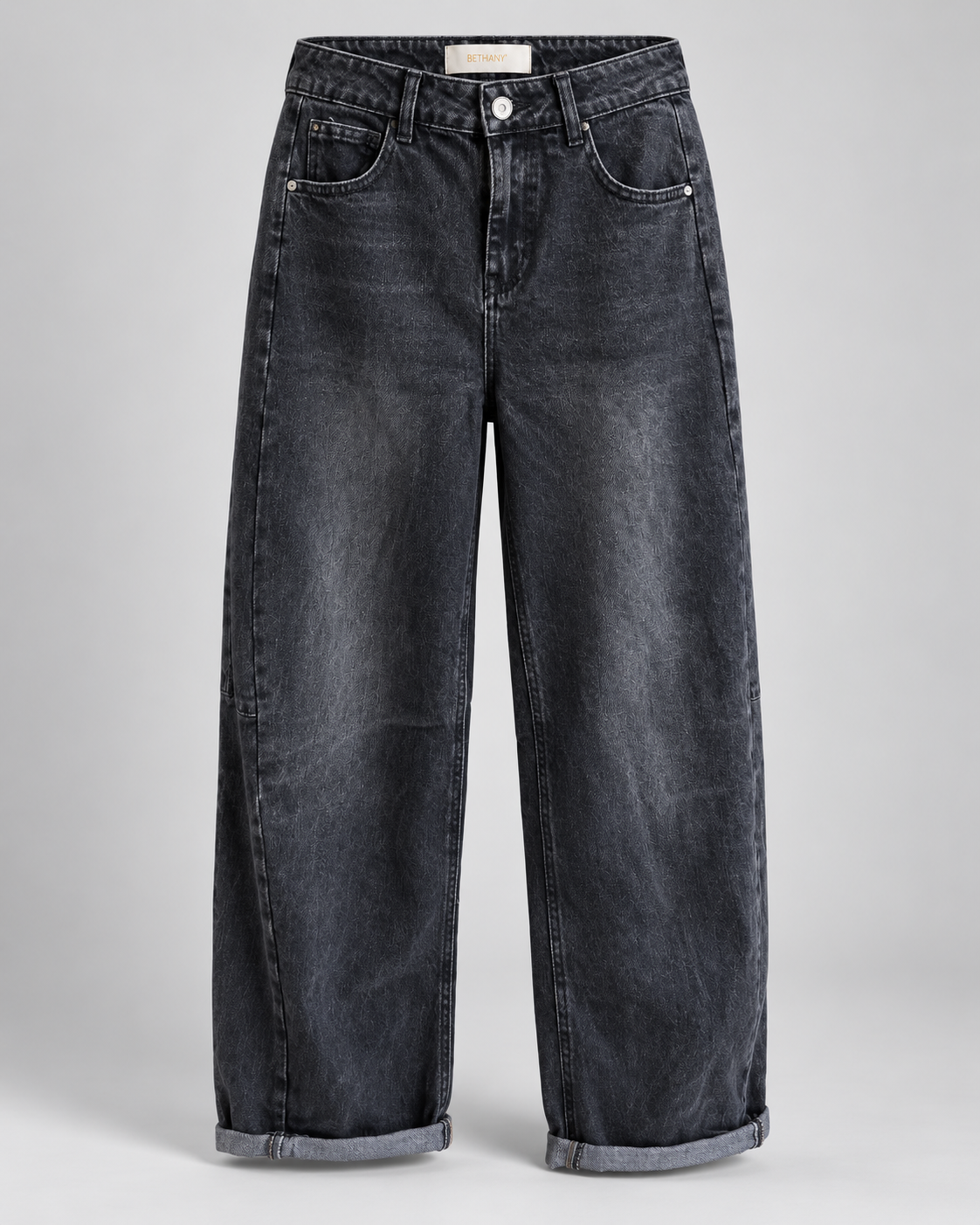 Jeans Barrel Nero Ludovica