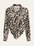Camicia Animalier Satin Amalthea