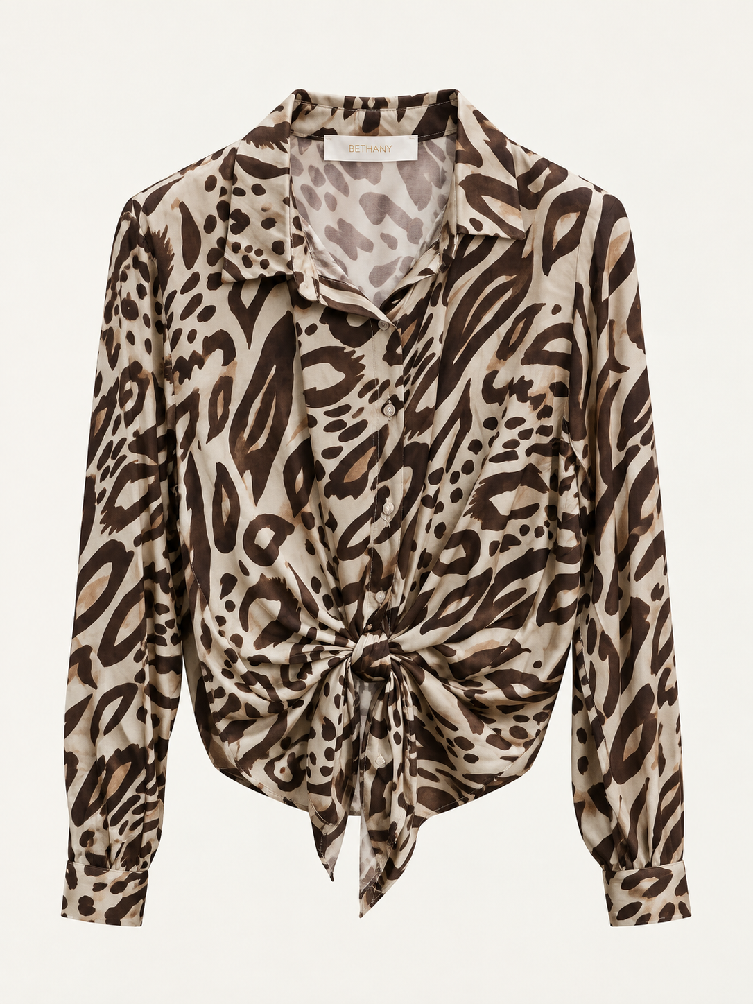 Camicia Animalier Satin Amalthea