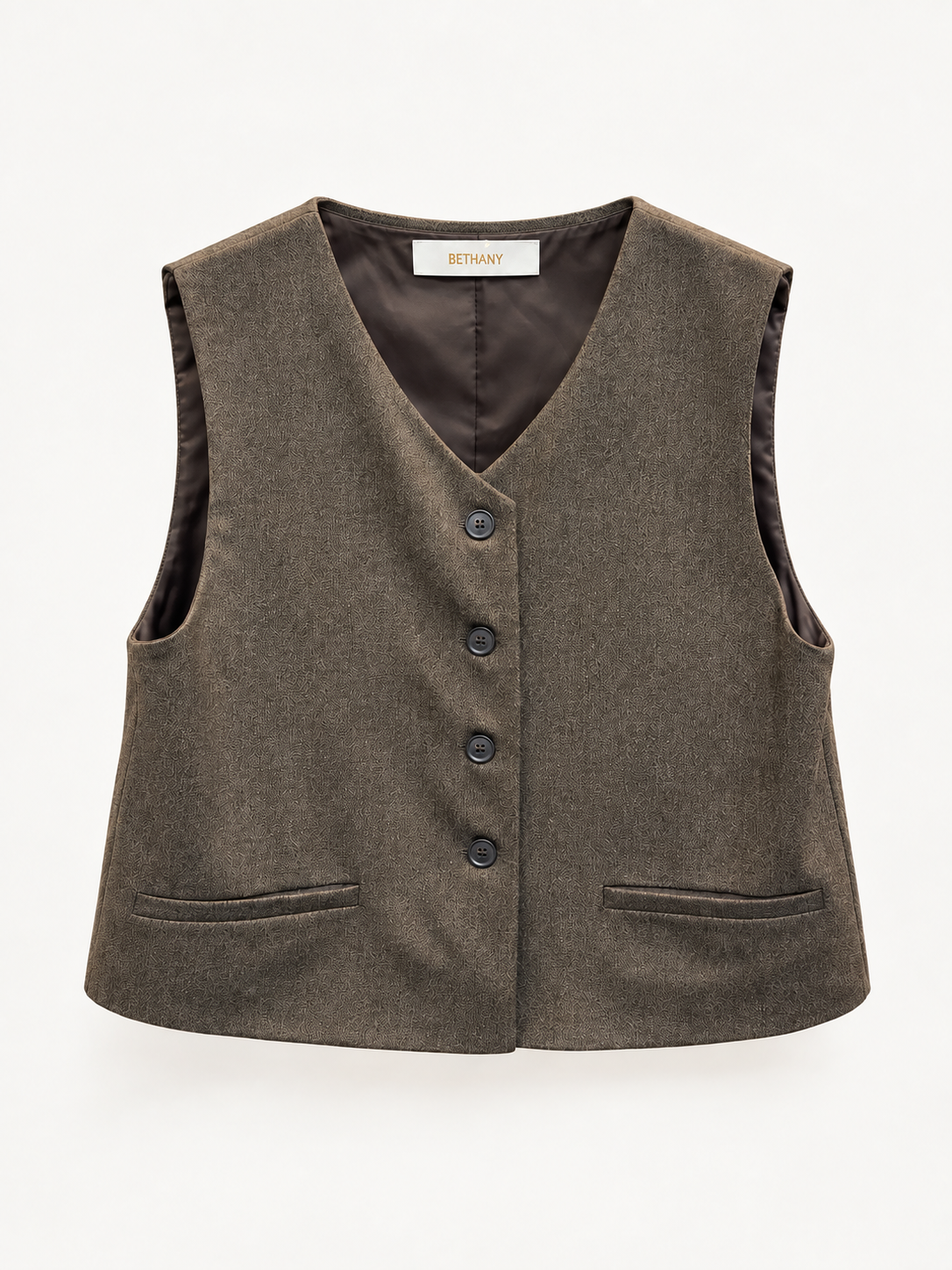 Gilet Sartoriale Ambra con Bottoni