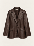 Blazer Effetto Pelle Elegante