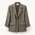 Giacca Freja Gessato con Revers e Tasche