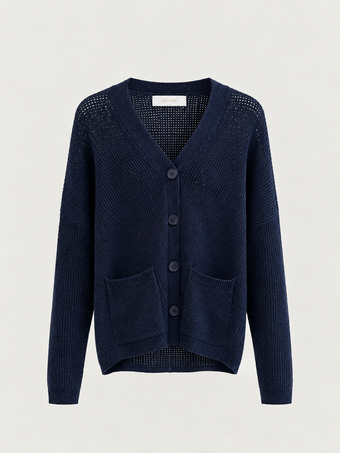 Cardigan Aurora Traforato con Scollo a V