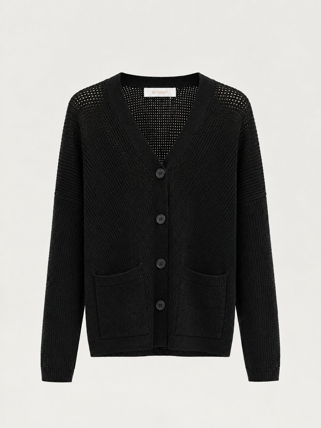 Cardigan Aurora Traforato con Scollo a V