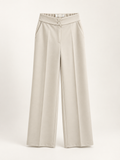 Pantalone Palazzo Clarissa Vita Alta con Doppio Bottone