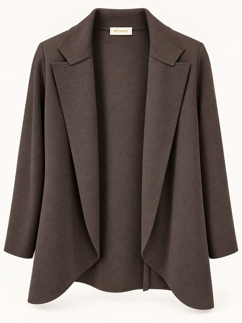 Blazer Lena Aperto con Revers Sartoriale – Giacca Elegante Casual Chic