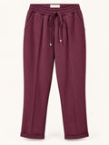 Pantalone Taya con Vita Elasticizzata, Coulisse e Risvolto – Casual Chic