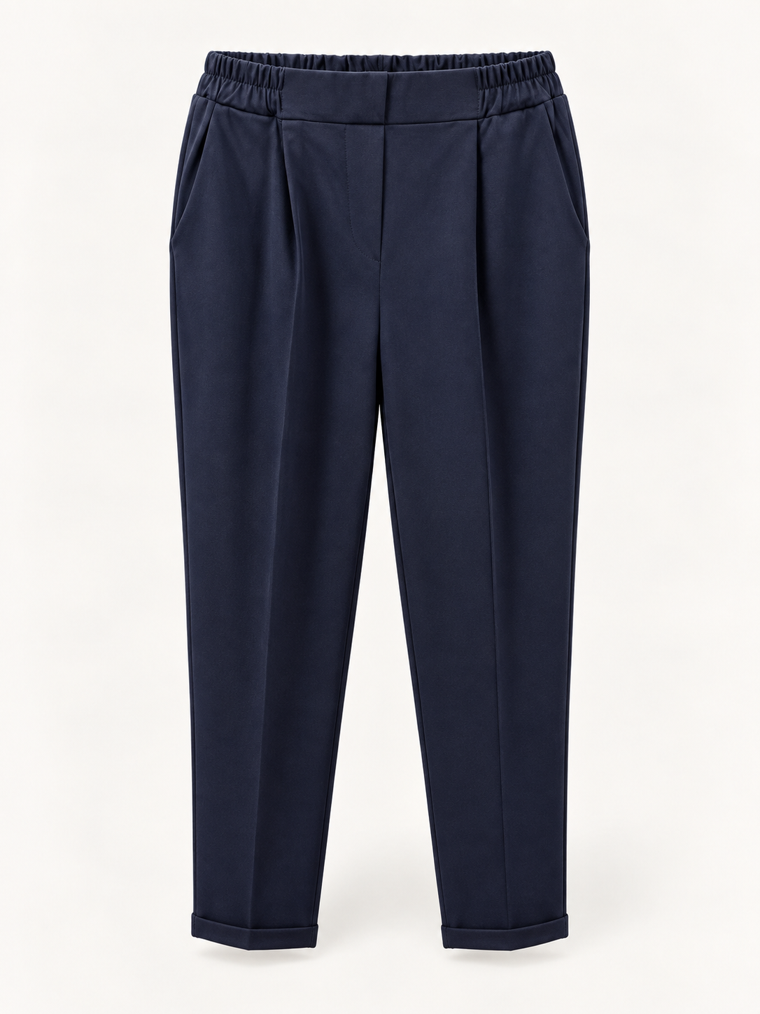 Pantalone Tailored Elegante con Vita Elasticizzata