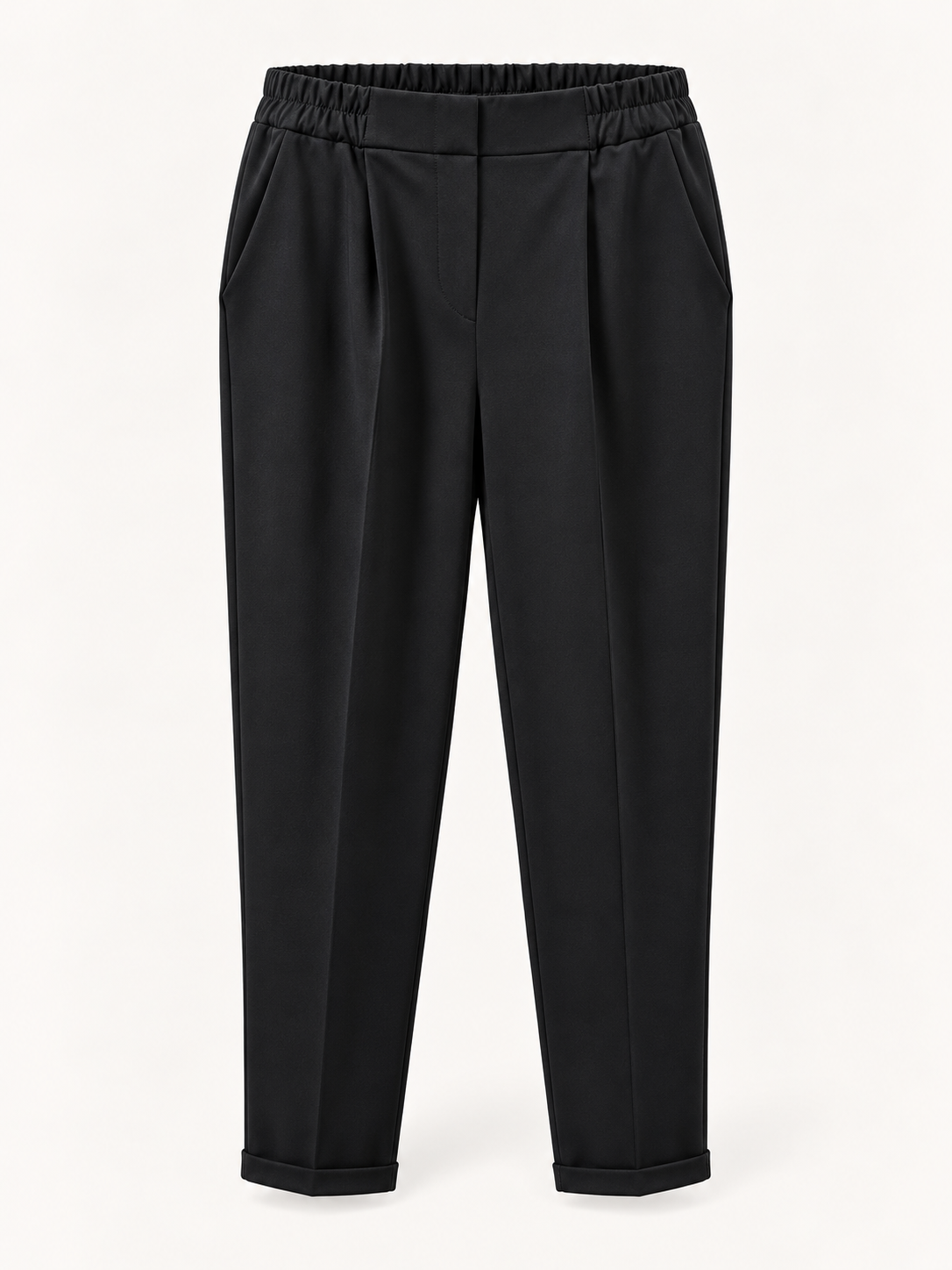 Pantalone Tailored Elegante con Vita Elasticizzata