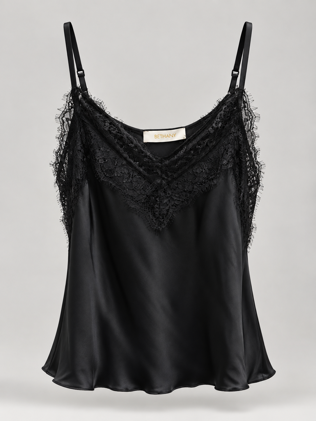 Top in Raso e Pizzo Seraphine