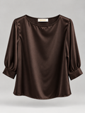Blusa  in Raso Satinato Elegante