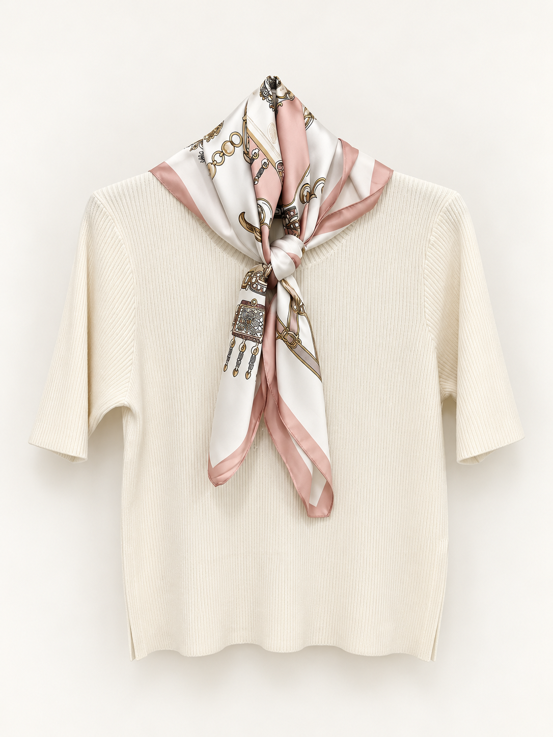 Maglia Foulard con maniche 3/4