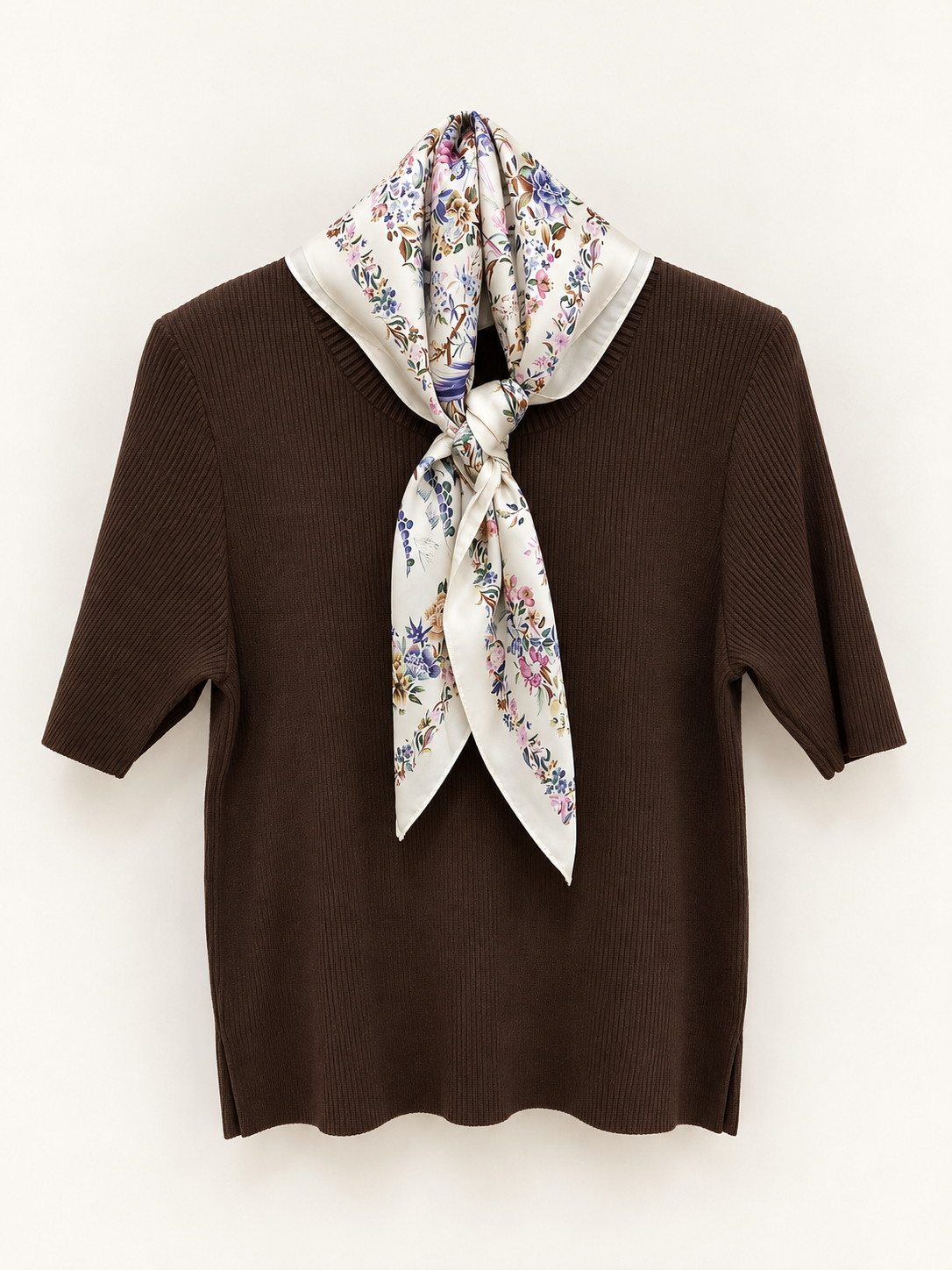 Maglia Foulard con maniche 3/4