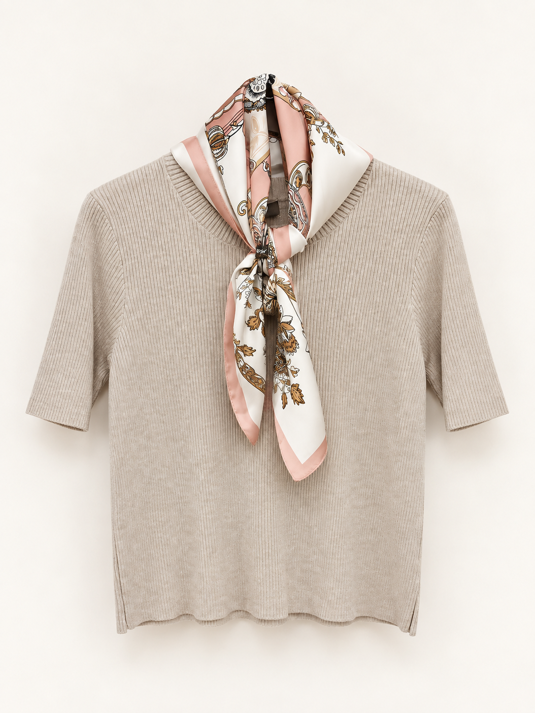 Maglia Foulard con maniche 3/4