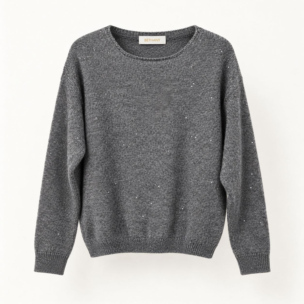 Pullover Elegante in Maglia a Girocollo