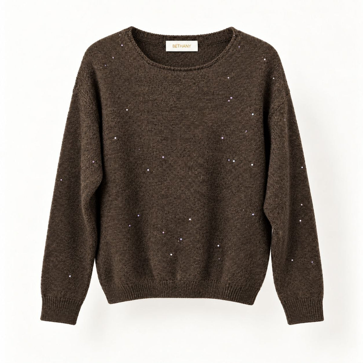 Pullover Elegante in Maglia a Girocollo