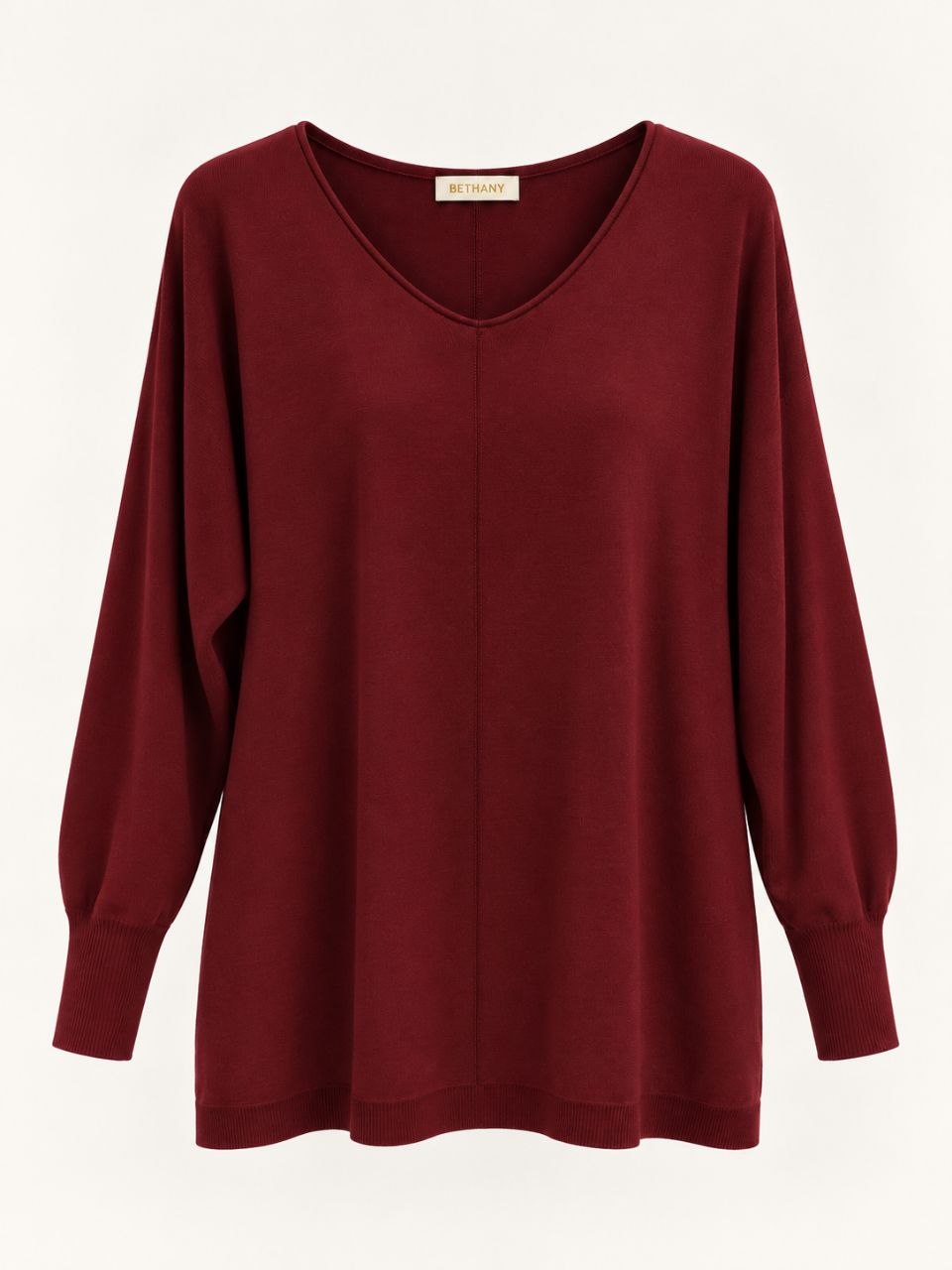 Maglia Olivia Scollo a V e Vestibilità Morbida