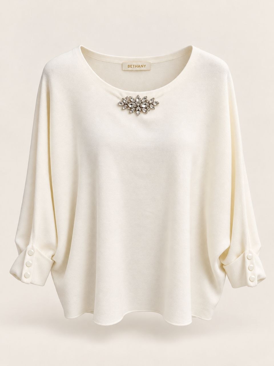 Maglia Glittery con Pietre Strass