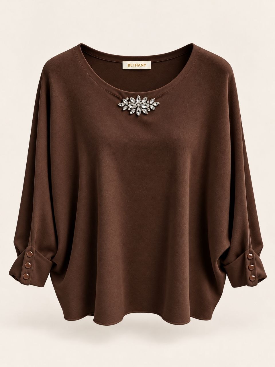 Maglia Glittery con Pietre Strass